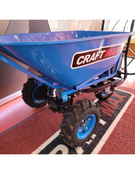 CRAFTMAX-blueworks-Elektrische-Schubkarre-48V-500W-Zuladung-230Kg-4