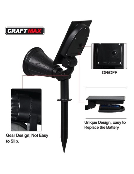 CRAFTMAX-SOLAR-green-LED-Gartenleuchte-Details