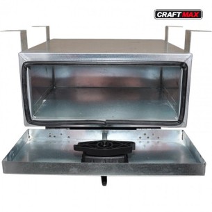 CRAFTMAX-Werkzeugkasten-Metall-verzinkt-mit-Buegelhalter-zur-Befestigung-unter-der-Anhaenger-Ladeflaeche-400-x-180-x-420-mm 2