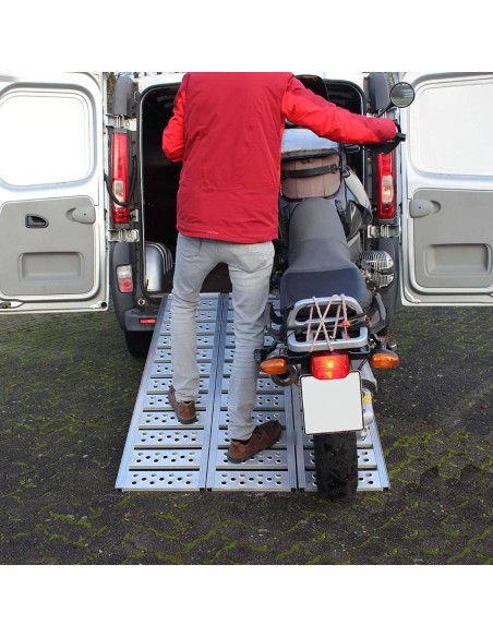 CRAFTMAX-breite-Motorrad-ALU-Auffahrrampe-3fach-faltbar-1020kg