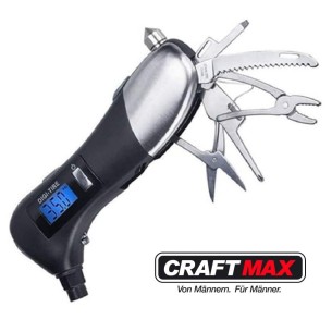 CRAFTMAX-Digital-Reifendruck-Manometer-mit-Multifunktionswerkzeug-Edelstahlgriff