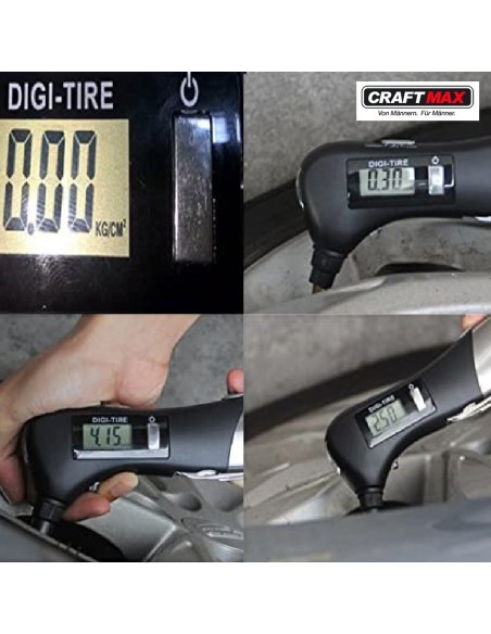 CRAFTMAX-Digital-Reifendruckpruefer-mit-Werkzeug-Edelstahlgriff