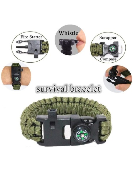 CRAFTMAX-Survival-Kit-Werkzeuge-Rettungsdecke-Taktikstift-Taschenlampe-Zange-Drahtsaege