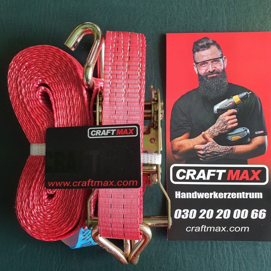CRAFTMAX-belt-200-red-Zurrgurt-6m-x-35cm-Profi-Haken-Ratsche-Spitzhaken-2000-daN-1
