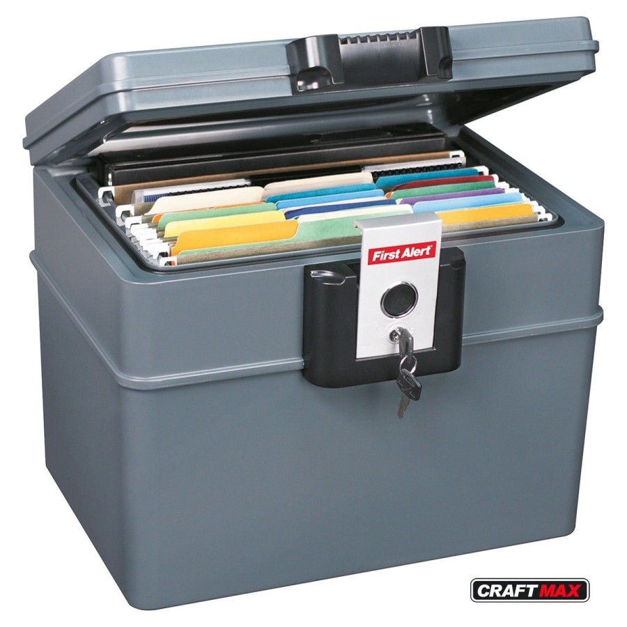 CRAFTMAX-First-Alert-Dokumentenbox-176-l-feuerfest-wasserdicht