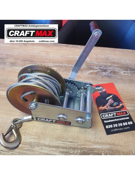 CRAFTMAX-Seilwinde-1.500-Kg-Zuglast-mit-Karabiner