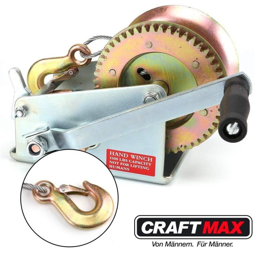 CRAFTMAX-Seilwinde-mechanisch-1.500-Kg-Zuglast-10m