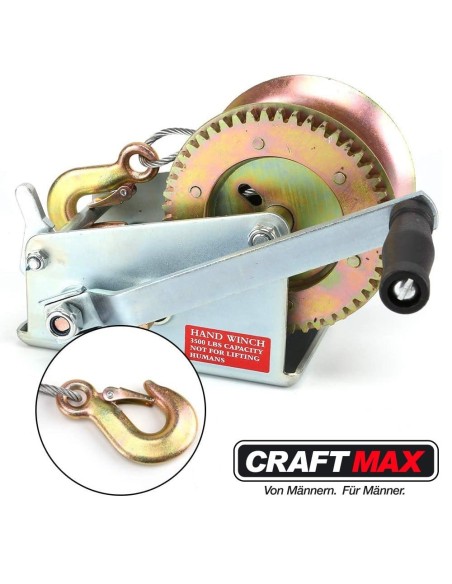 CRAFTMAX-Seilwinde-mechanisch-1.500-Kg-Zuglast-10m