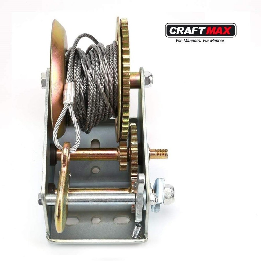 CRAFTMAX-Seilwinde-mechanisch-1.500-Kg-Zuglast-inkl.-10m