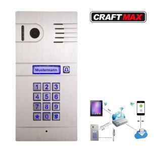 CRAFTMAX-Video-Tuersprechanlage-im-edlen-Alu-Gehaeuse-W-Lan-Smartphone-App