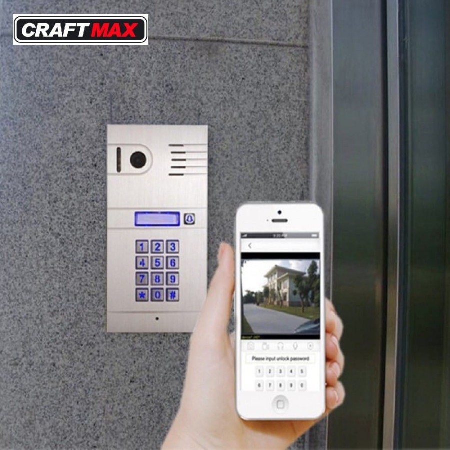 CRAFTMAX-Video-Tuersprechanlage-im-edlen-Alu-Gehaeuse-W-Lan-Smartphone-App-1