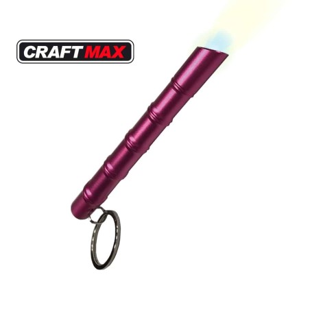CRAFTMAX-light-defender-Kubotan-LED-Taschenlampe-magenta