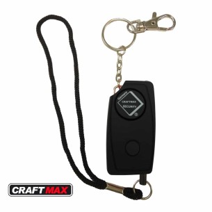 CRAFTMAX-24-7-soft-touch-Personenschutzalarm-extrem-lautem-Alarmton-LED-Lampe-schwarz
