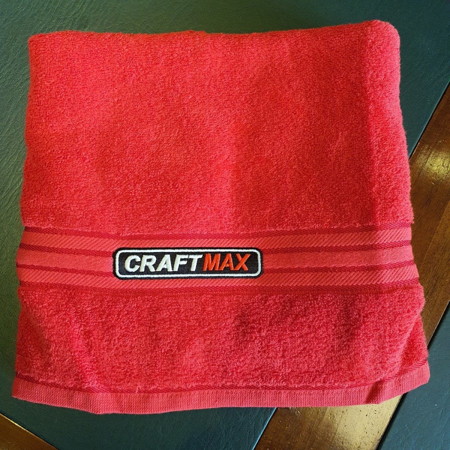 CRAFTMAX-Handtuch-Baumwolle-rot-50x100cm-2