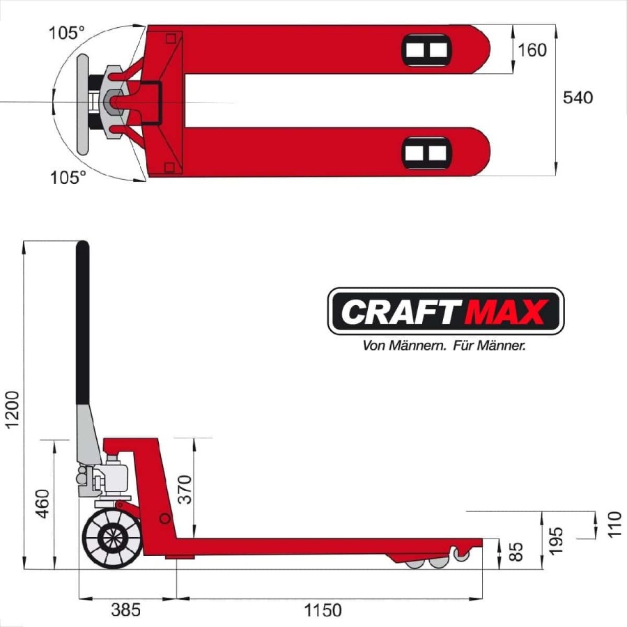 CRAFTMAX-Gabelhubwagen-2500kg-115cm-rot-9