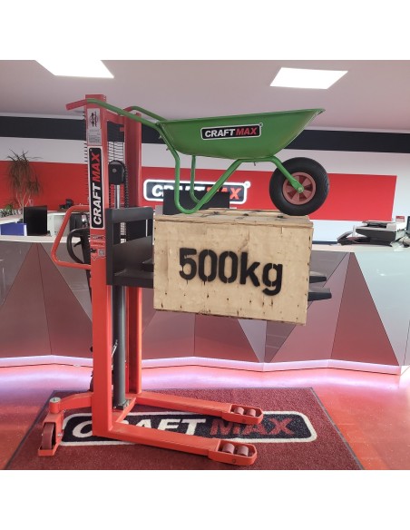 CRAFTMAX-Hydraulischer-Lift-manuell-Hubhoehe-1610mm-Tragfaehigkeit-500kg-1