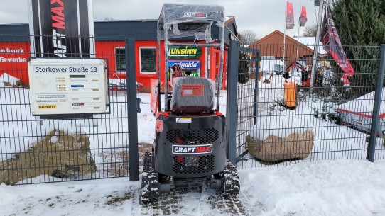 CRAFTMAX-Mini-Bagger-11PS-Dieselmotor-Kettenraupenantrieb 2
