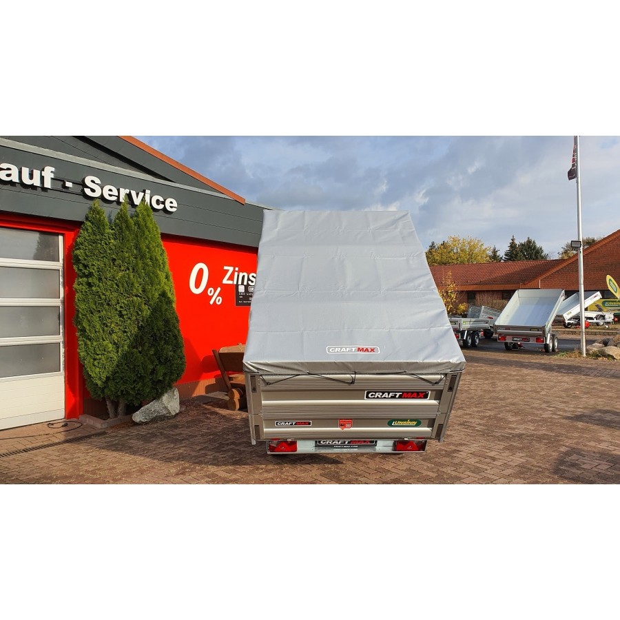 CRAFTMAX-Heckkipper-1350Kg-Stahlboden-V-Deichsel-85cm-Alu-Bordwaende-10-Zoll-100kmh-18