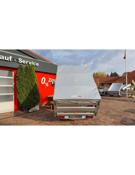 CRAFTMAX-Heckkipper-1350Kg-Stahlboden-V-Deichsel-85cm-Alu-Bordwaende-10-Zoll-100kmh-18