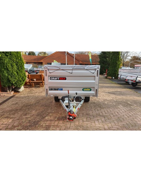CRAFTMAX-Heckkipper-1350Kg-Stahlboden-V-Deichsel-85cm-Alu-Bordwaende-10-Zoll-100kmh-6
