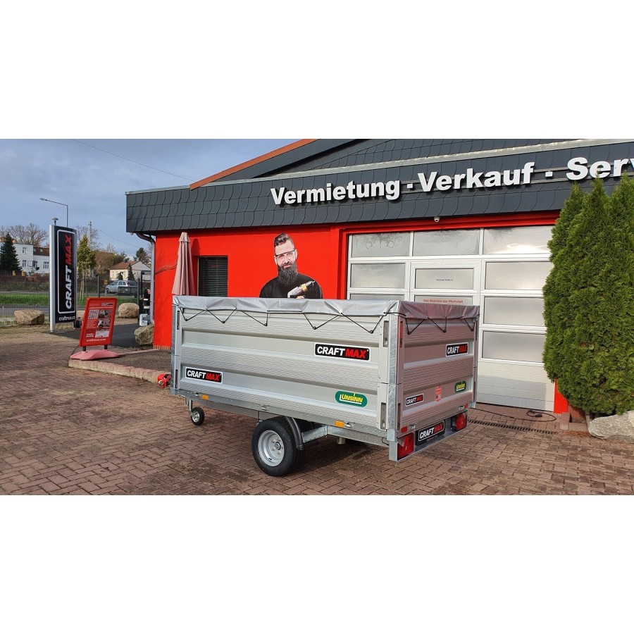 CRAFTMAX-Heckkipper-1350Kg-Stahlboden-V-Deichsel-85cm-Alu-Bordwaende-10-Zoll-100kmh-14