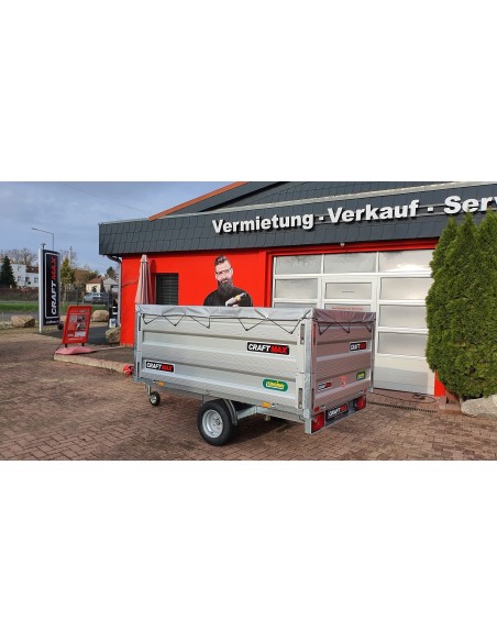 CRAFTMAX-Heckkipper-1350Kg-Stahlboden-V-Deichsel-85cm-Alu-Bordwaende-10-Zoll-100kmh-14