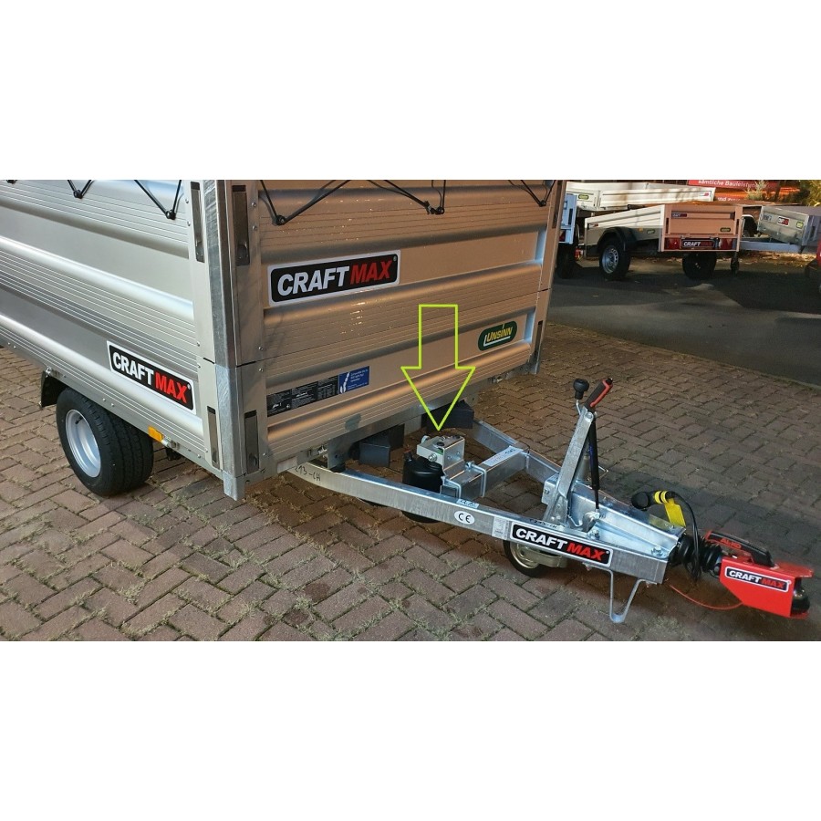 CRAFTMAX-Heckkipper-1.350Kg-Stahlboden-V-Deichsel-85cm-Alu-Bordwaende-10-Zoll-100kmh-2