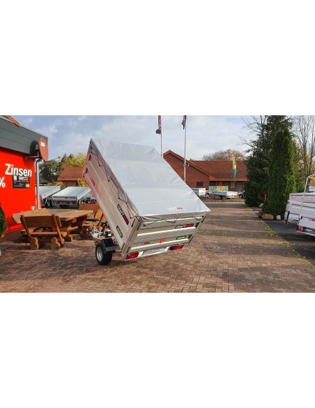 CRAFTMAX-Heckkipper-1350Kg-Stahlboden-V-Deichsel-85cm-Alu-Bordwaende-10-Zoll-100kmh-17