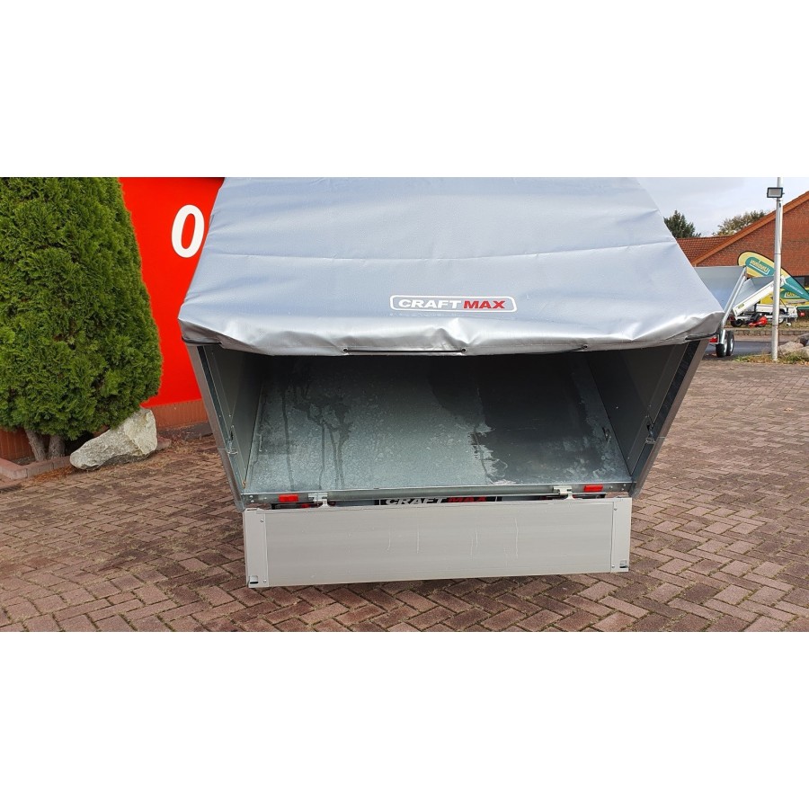 CRAFTMAX-Heckkipper-1350Kg-Stahlboden-V-Deichsel-85cm-Alu-Bordwaende-10-Zoll-100kmh-16