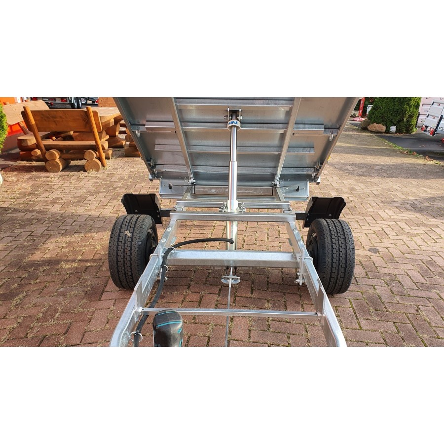 CRAFTMAX-Heckkipper-1350Kg-Stahlboden-V-Deichsel-85cm-Alu-Bordwaende-10-Zoll-100kmh-4