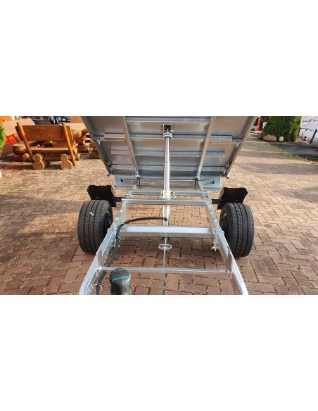 CRAFTMAX-Heckkipper-1350Kg-Stahlboden-V-Deichsel-85cm-Alu-Bordwaende-10-Zoll-100kmh-4