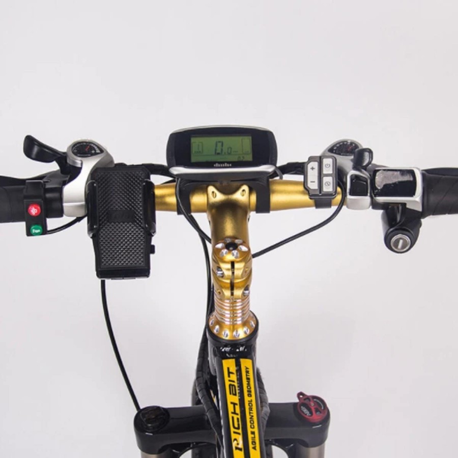 CRAFTMAX-fatboy-Elektrofahrrad-26-E-Bike-48V-16Ah-1000W-Lithium-Akku-Shimano-21Gang-gold-Lenker