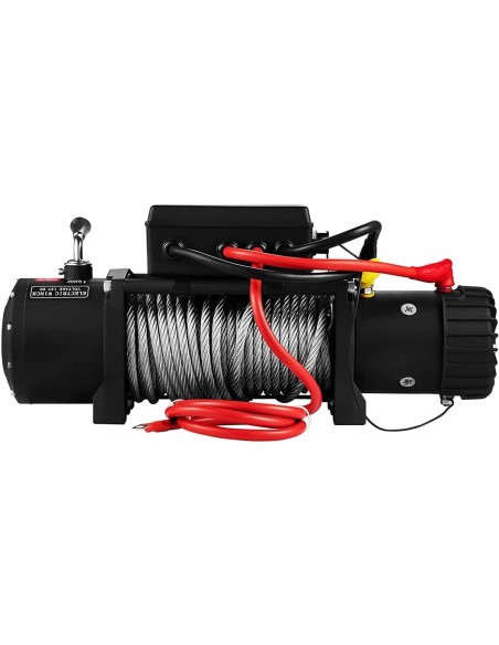 CRAFTMAX-Elektrische-Seilwinde-12V-mit-Fernbedienung-13500lbs-61235kg-Motor-485-kW-27m-Stahlseil-7