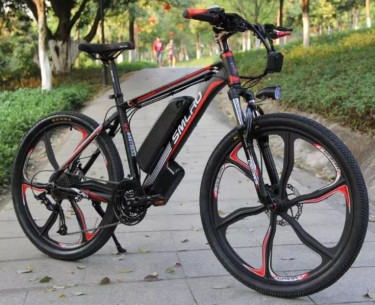 CRAFTMAX-smlro-26Zoll-E-Bike-350Watt-13Amph-schwarz-rot-1 2