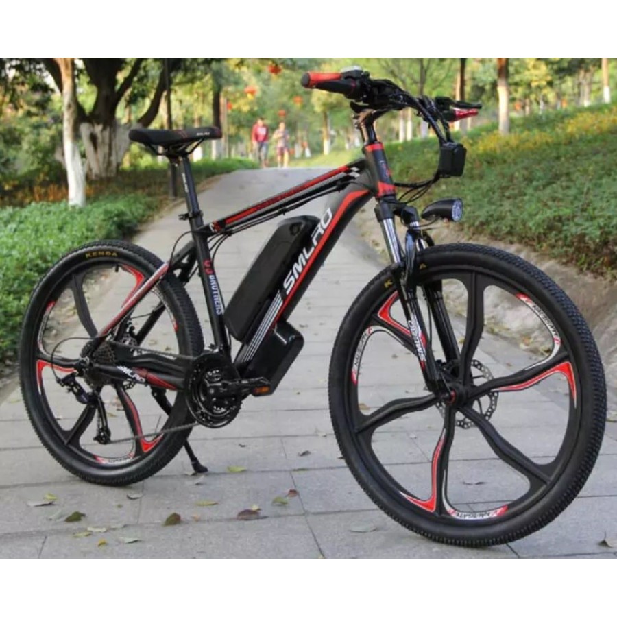 CRAFTMAX-smlro-26Zoll-E-Bike-350Watt-13Amph-schwarz-rot-2