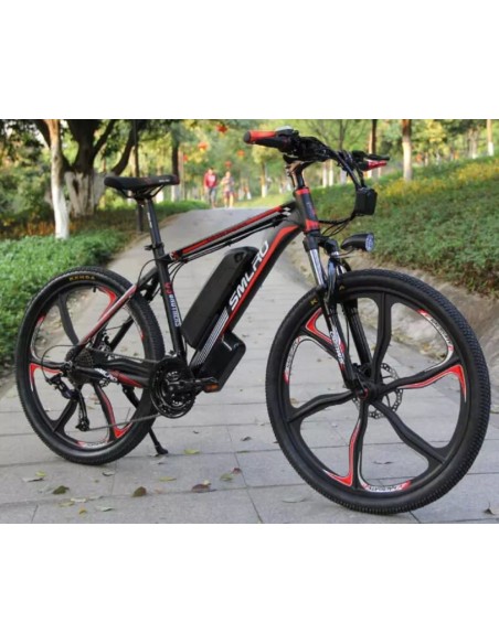 CRAFTMAX-smlro-26Zoll-E-Bike-350Watt-13Amph-schwarz-rot-2