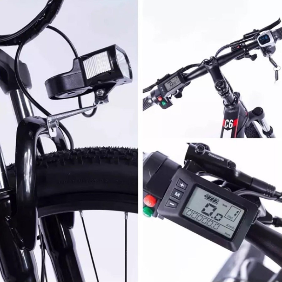 CRAFTMAX-smlro-26Zoll-E-Bike-350Watt-13Amph-schwarz-rot-4