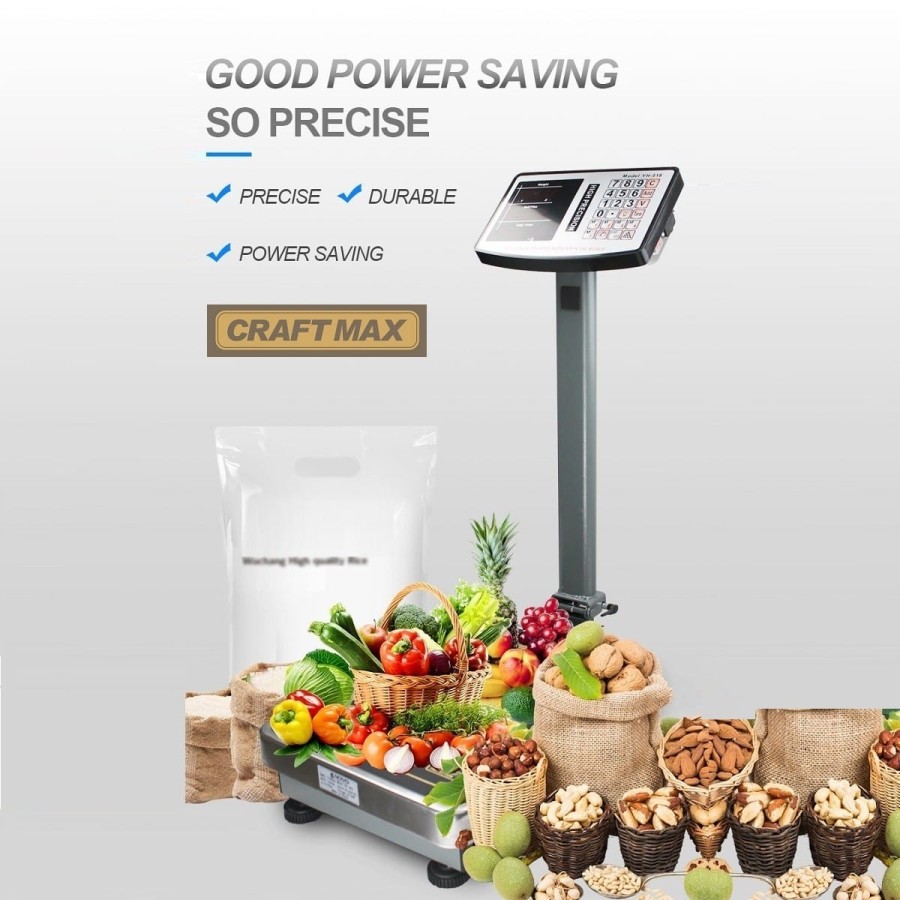 CRAFTMAX-scalet-Edelstahl-Plattform-Paketwaage-LED-Digital-Display-100g-300kg-7