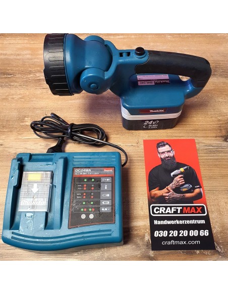 MAKITA-BLM-240-Taschenlampe-24V-Akku-Ladegeraet-1