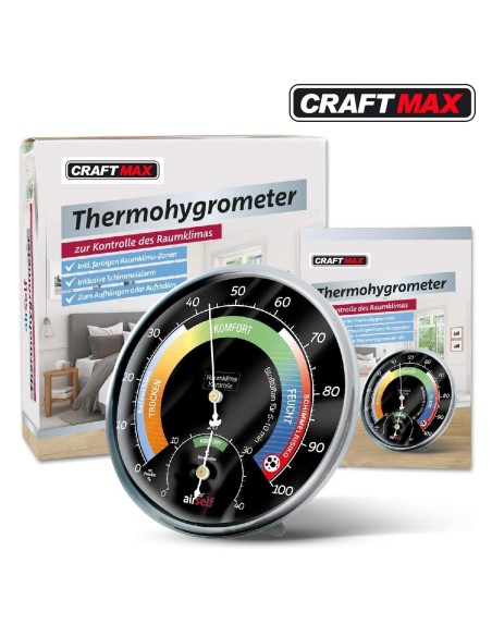 CRAFTMAX-analoges-Thermo-Hygrometer-Raumthermometer-mit-Feuchtigkeitsmesser-3