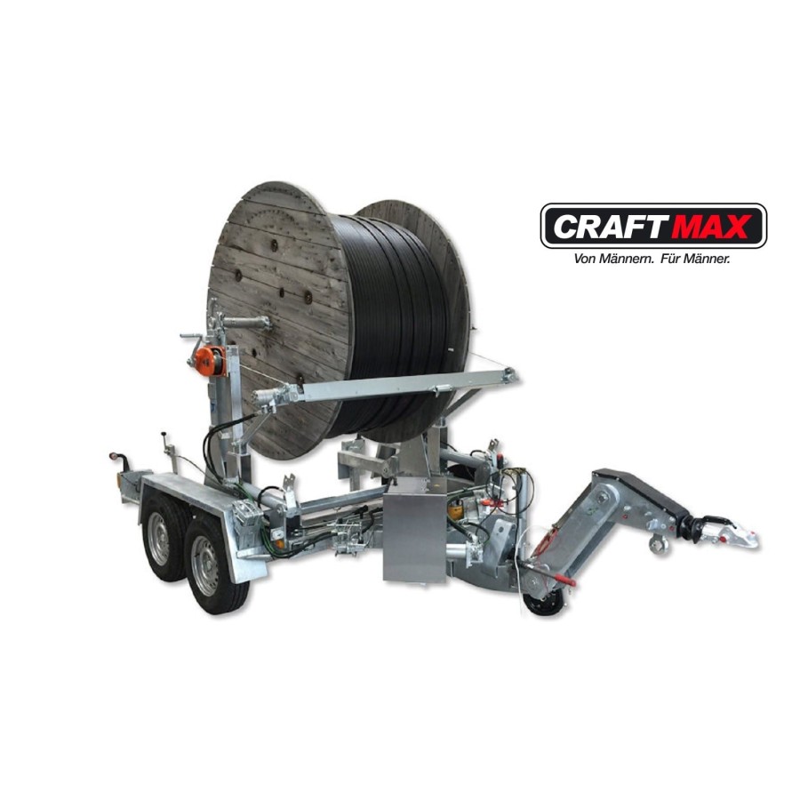 CRAFTMAX-Kabeltrommelransport-und-Verlegeanhaenger-3.500Kg