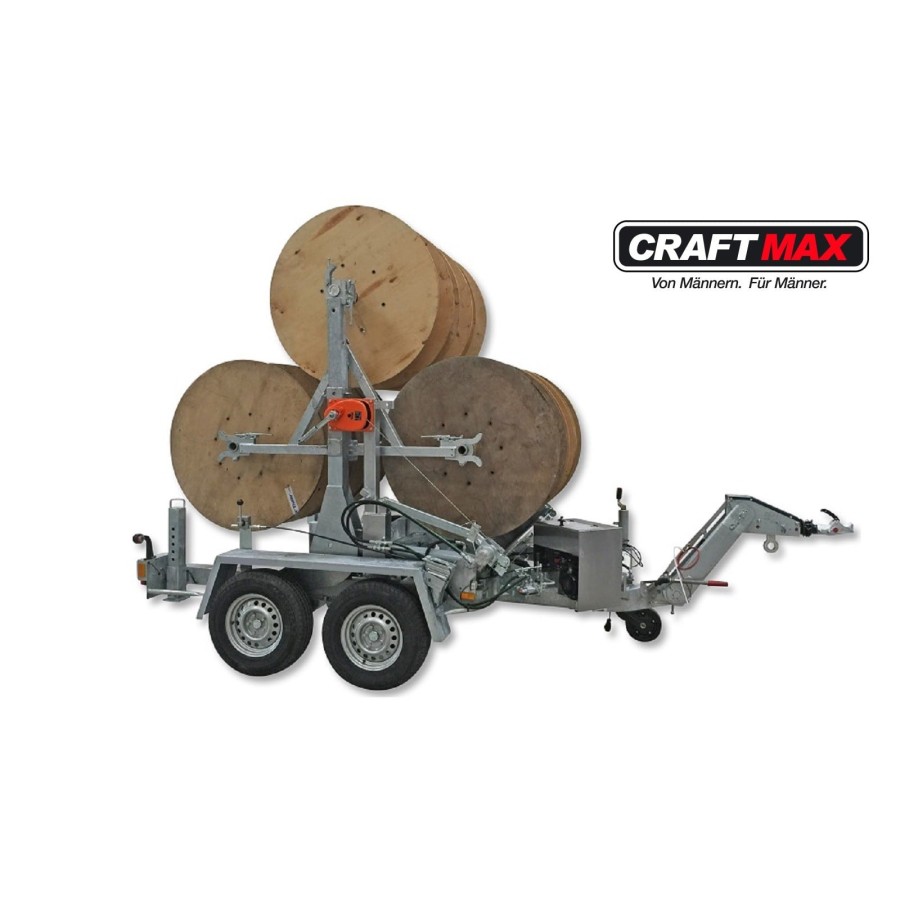 CRAFTMAX-Kabeltrommelransporter-Verlegeanhaenger-3.500Kg-1