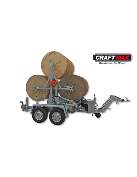 CRAFTMAX-Kabeltrommelransporter-Verlegeanhaenger-3.500Kg-1