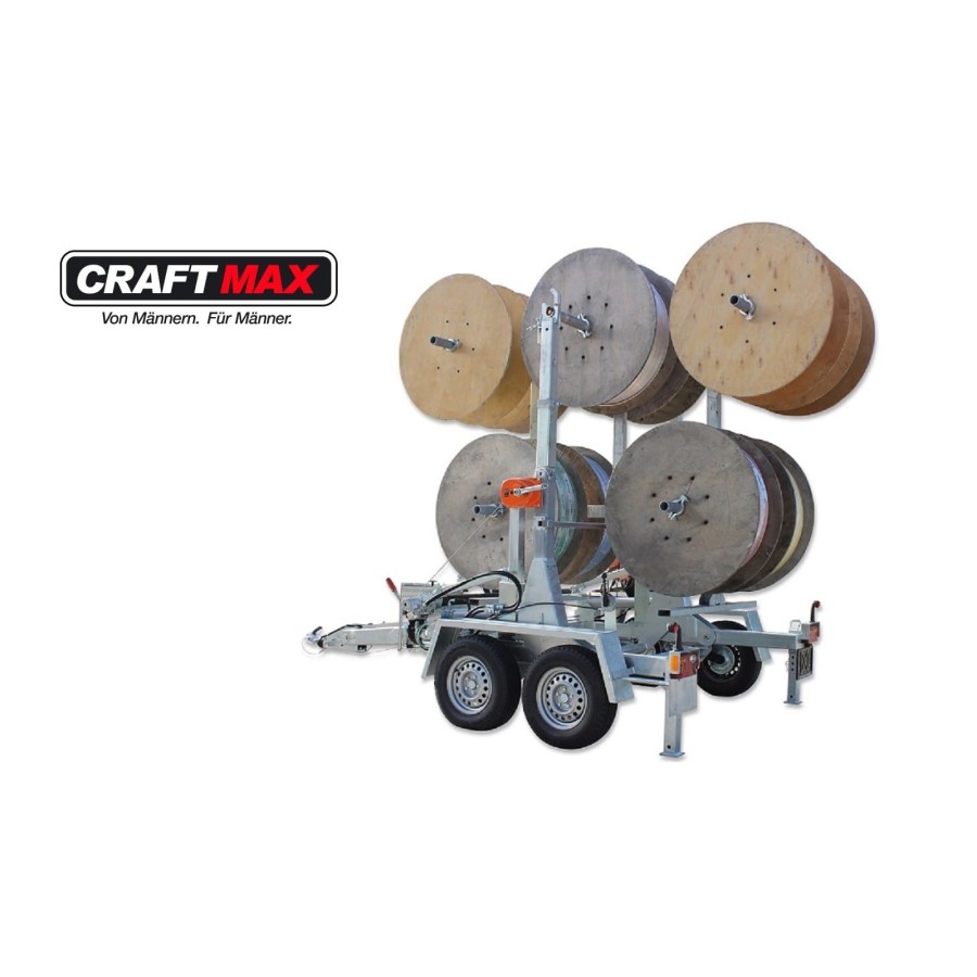 CRAFTMAX-Kabeltrommelanhaenger-Verlegeanhaenger-3.500Kg