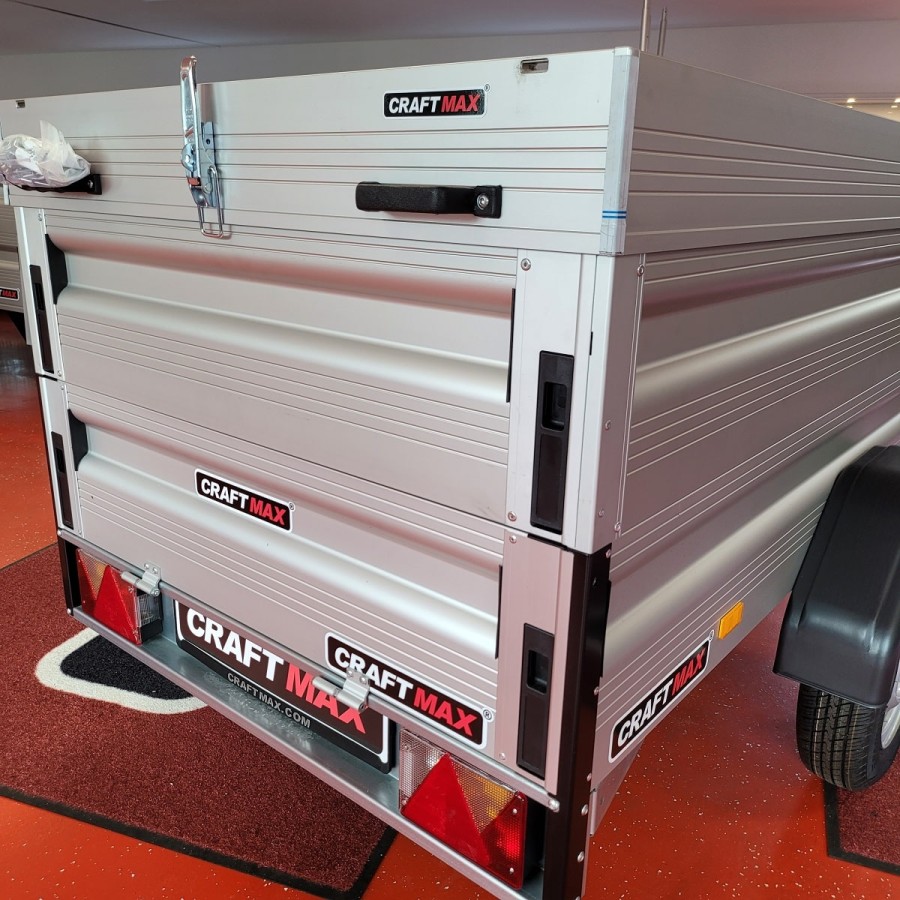 CRAFTMAX-SMART-Kastenanhaenger-ALU-Bordwaenden-Bordwandaufsatz-Deckel-750Kg-210x110x75cm-5