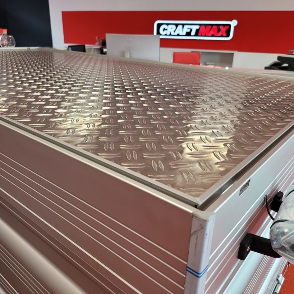 CRAFTMAX-SMART-Kastenanhaenger-ALU-Bordwaenden-Bordwandaufsatz-Deckel-750Kg-210x110x75cm-6