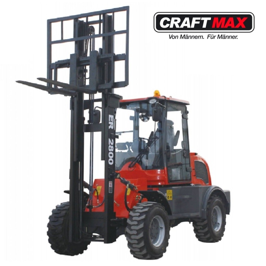 CRAFTMAX-roughTerrainForkLift-CERTF2800-Gabelstapler-schweres-Gelaende-Hubkraft-2000kg-Hubhoehe-3000mm-37KW-Diesel