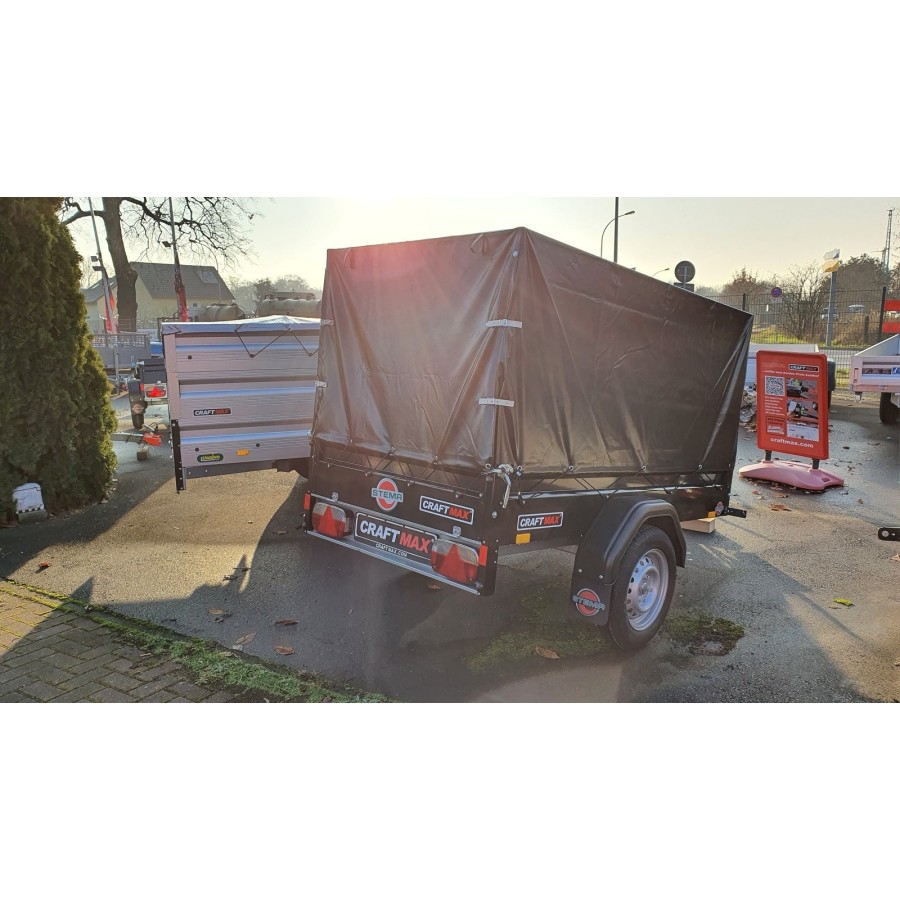 CRAFTMAX-blackline-Kastenanhaenger-750kg-ungebremst-mit-schwarzer-Hochplane-5
