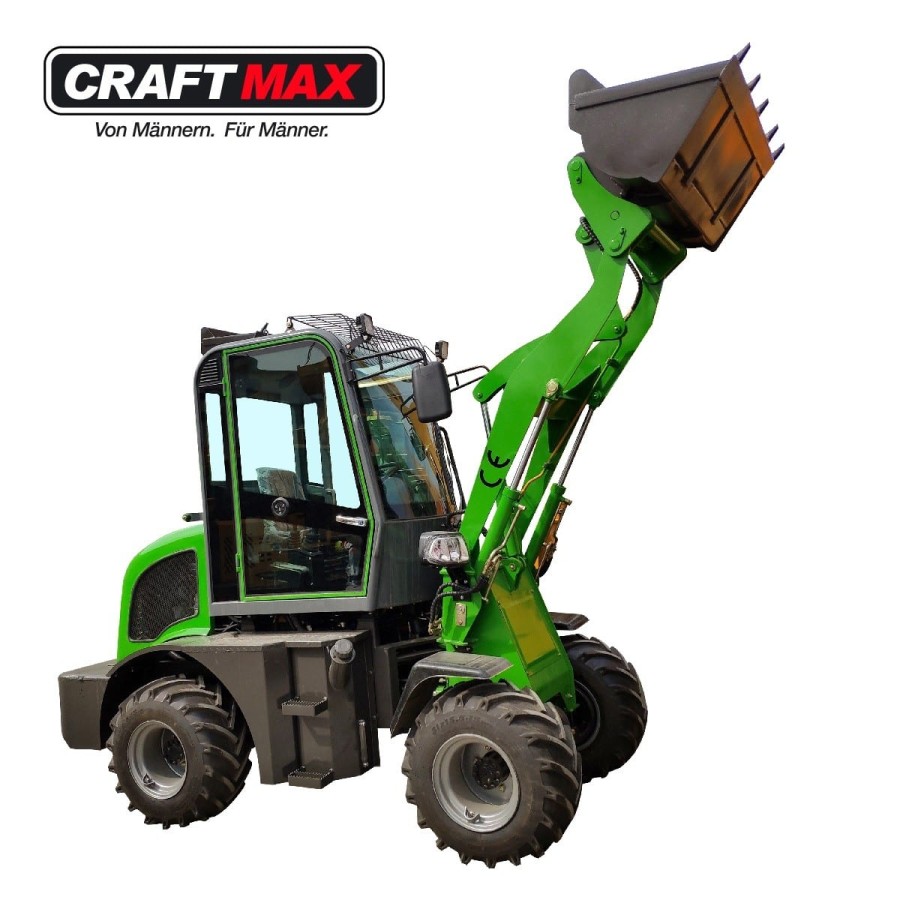 CRAFTMAX-4x4-Elektro-Radlader-48V400Ah-3-5h-Leistung-1000kg-Hubkraft-3450kg-Gewicht-3