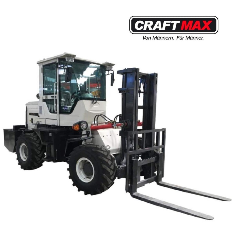 CRAFTMAX-roughTerrainForkLift-CJK3500-Gabelstapler-fuer-schweres-Gelaende-Hubkraft-3.5to-Hubhoehe-3m-58KW-Diesel